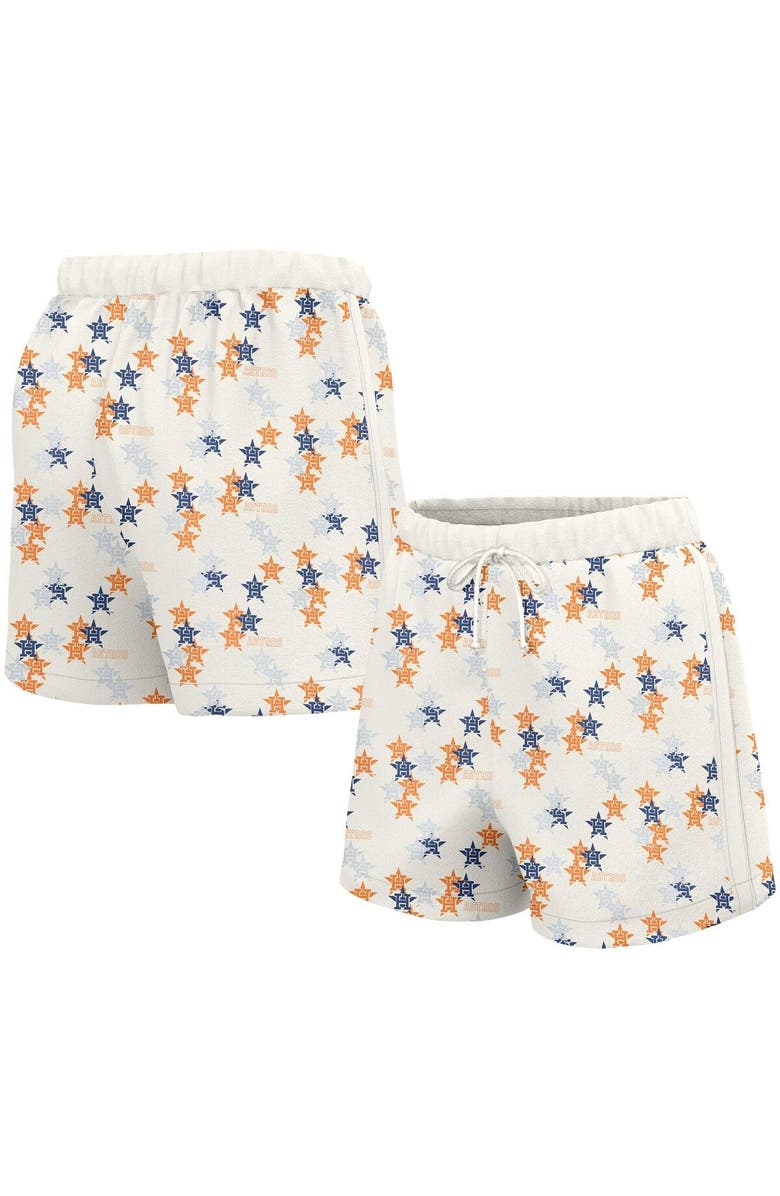 LUSSO Women's Lusso White Houston Astros Marge Shorts, Main, color, White