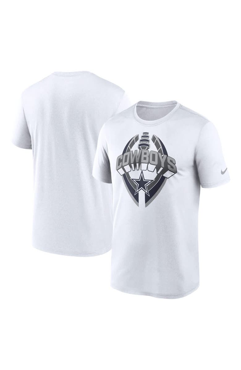 Nike Men's Nike White Dallas Cowboys Legend Icon Performance T-Shirt, Alternate, color, White