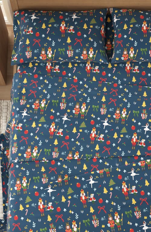 Woven & Weft Holiday Print Turkish Cotton Sheet Set