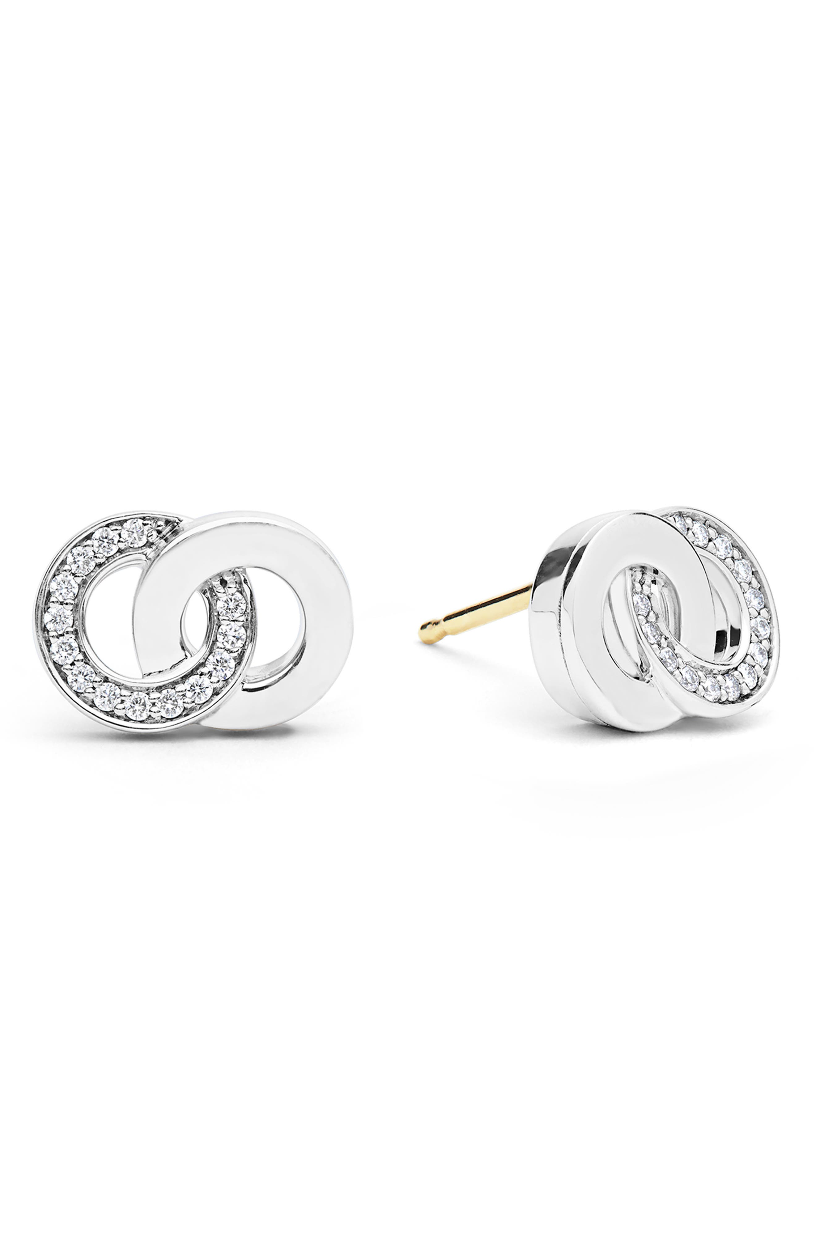 LAGOS Signature Interlocking Diamond Stud Earrings (Women) | Nordstrom
