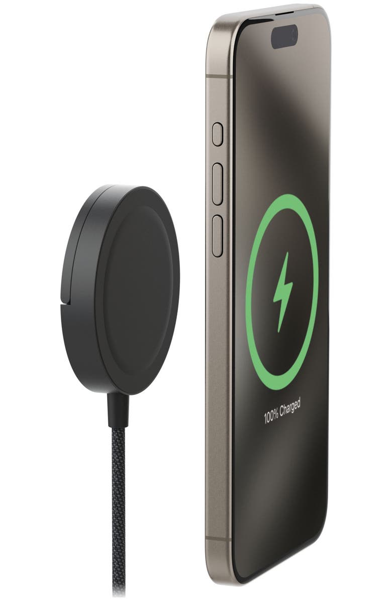 mophie Universal Qi2 Wireless Charging Pad with Kickstand, Alternate, color, Black