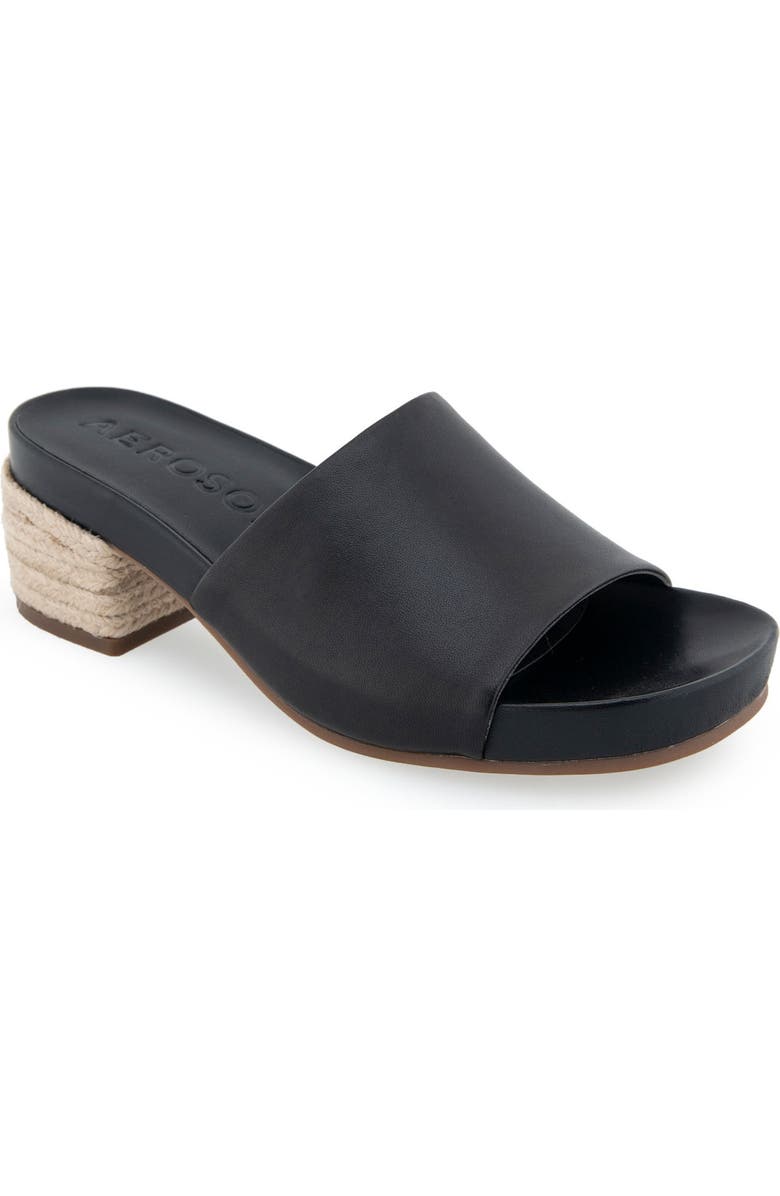 Aerosoles Clark Raffia Block Heel Sandal, Main, color,