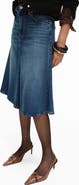 MANGO Denim Midi Skirt