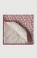 Brunello Cucinelli Spotted pattern silk pocket square