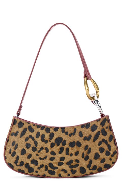 Ollie Genuine Calf Hair Shoulder Bag