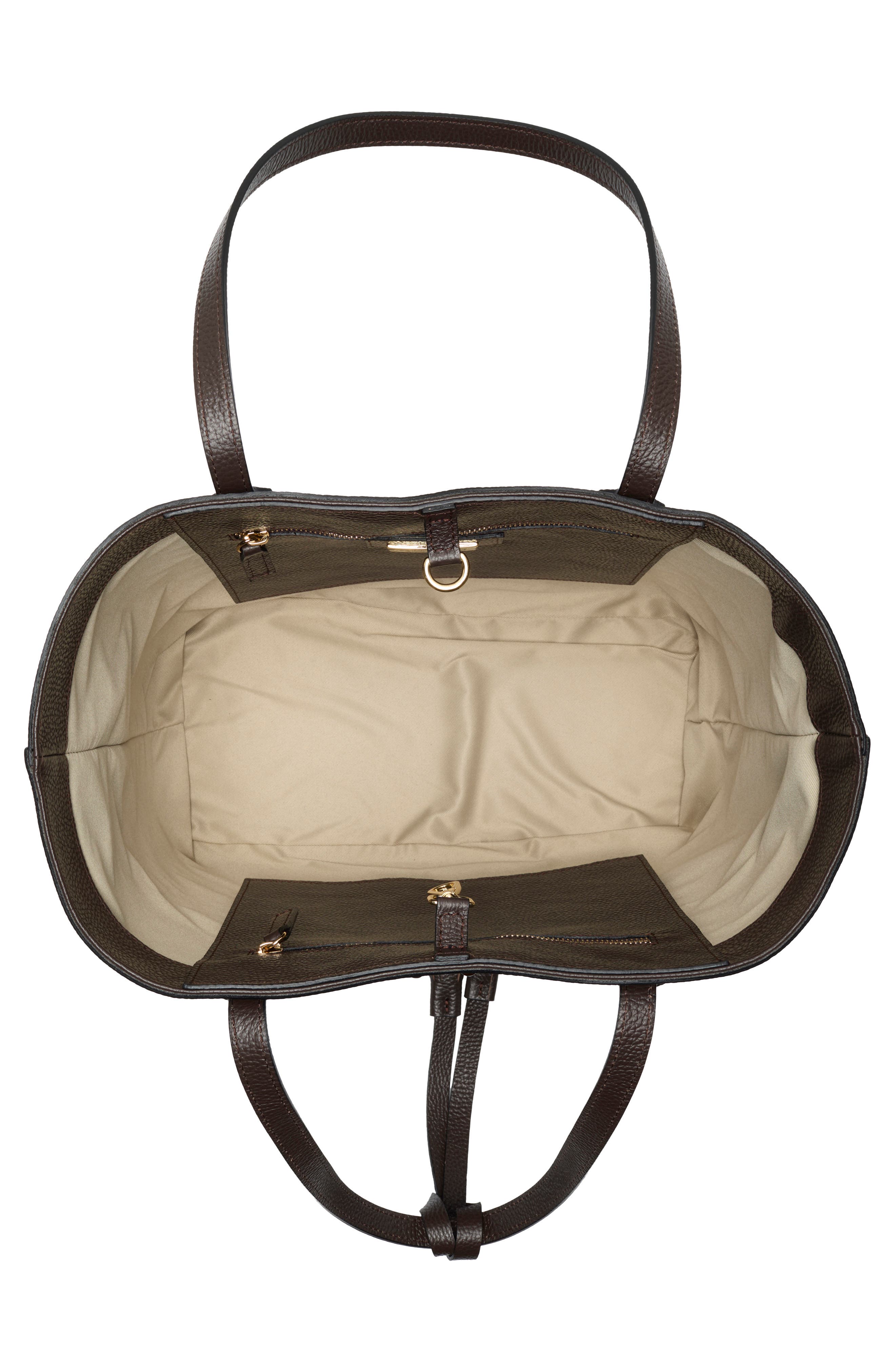 Soho Rock Leather Tote, Alternate, color, CHOCOLATE
