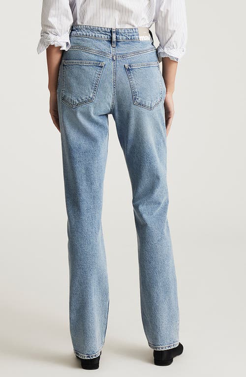 Mavi Jeans New York High Waist Ankle Straight Leg Jeans In Blue