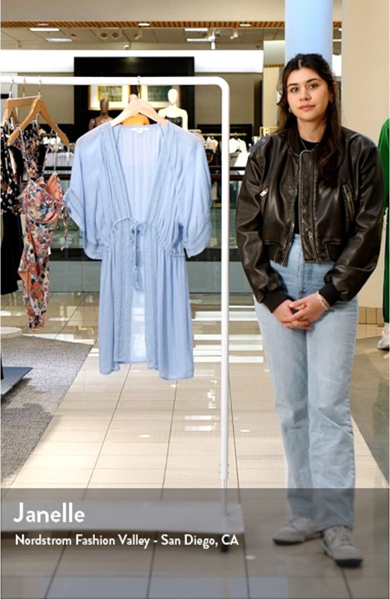 Wilder Lace Trim Cover-Up Dress, sales video thumbnail