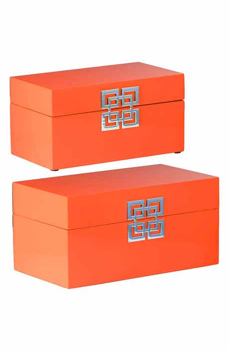 A & B Home Set of 2 Decorative Boxes