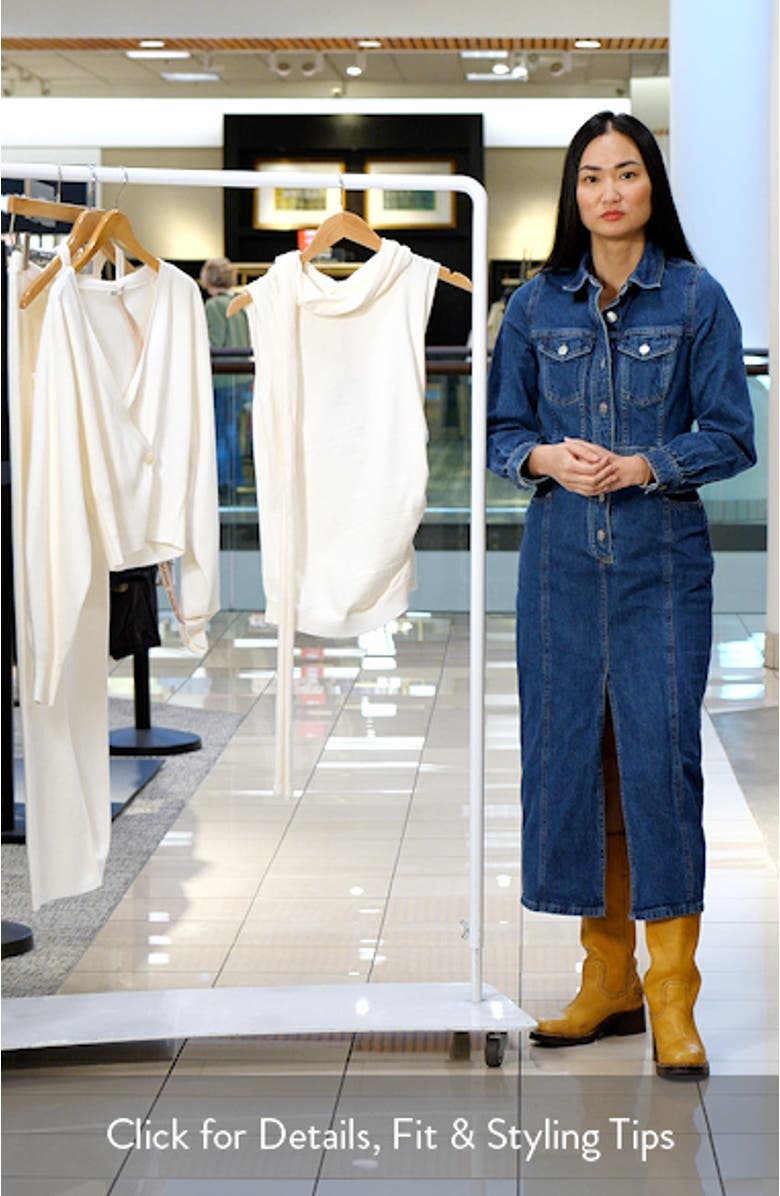 Clementine Sleeveless Drape Top with Scarf Detail, sales video thumbnail