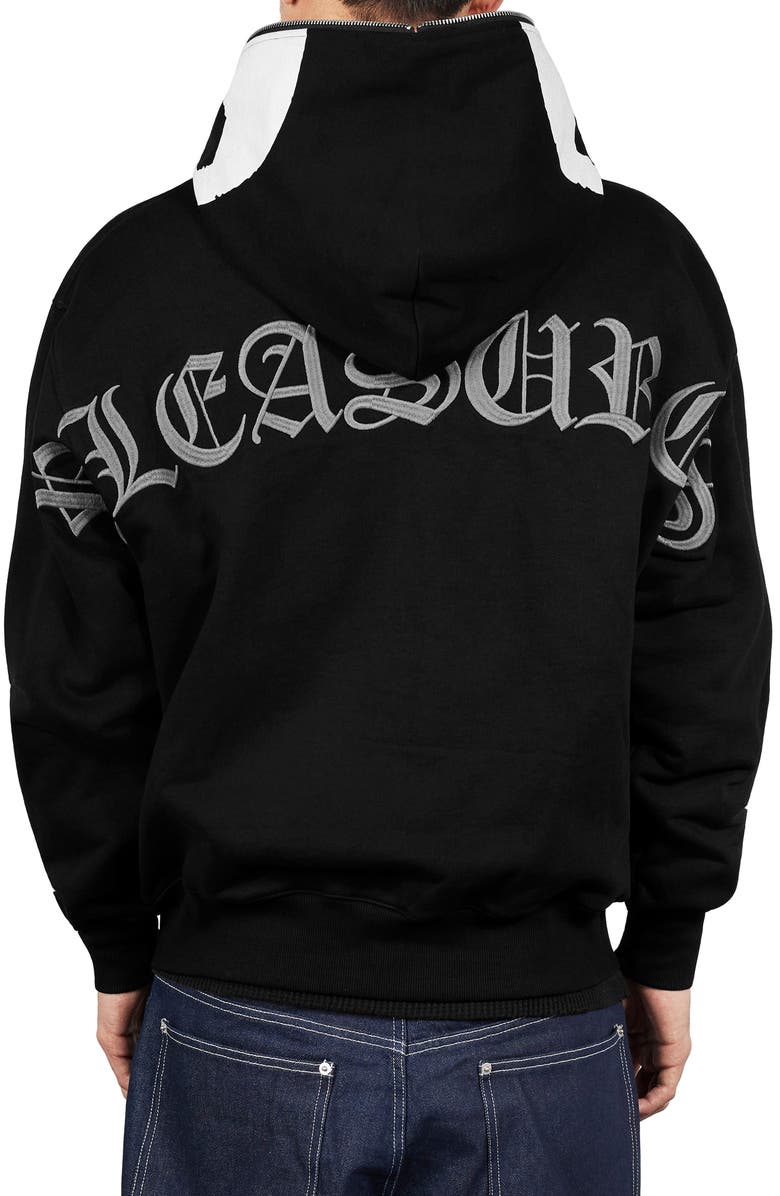 PLEASURES x Zero Balaclave Zip Hoodie, Alternate, color, Black
