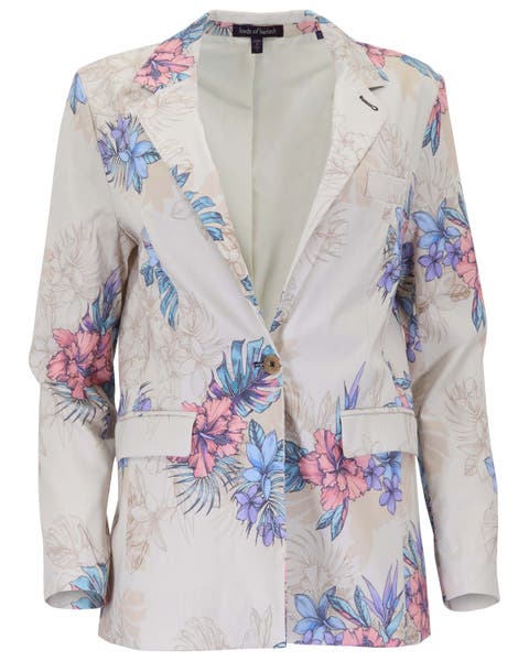 Exotic Floral Womens Tailored Blazer