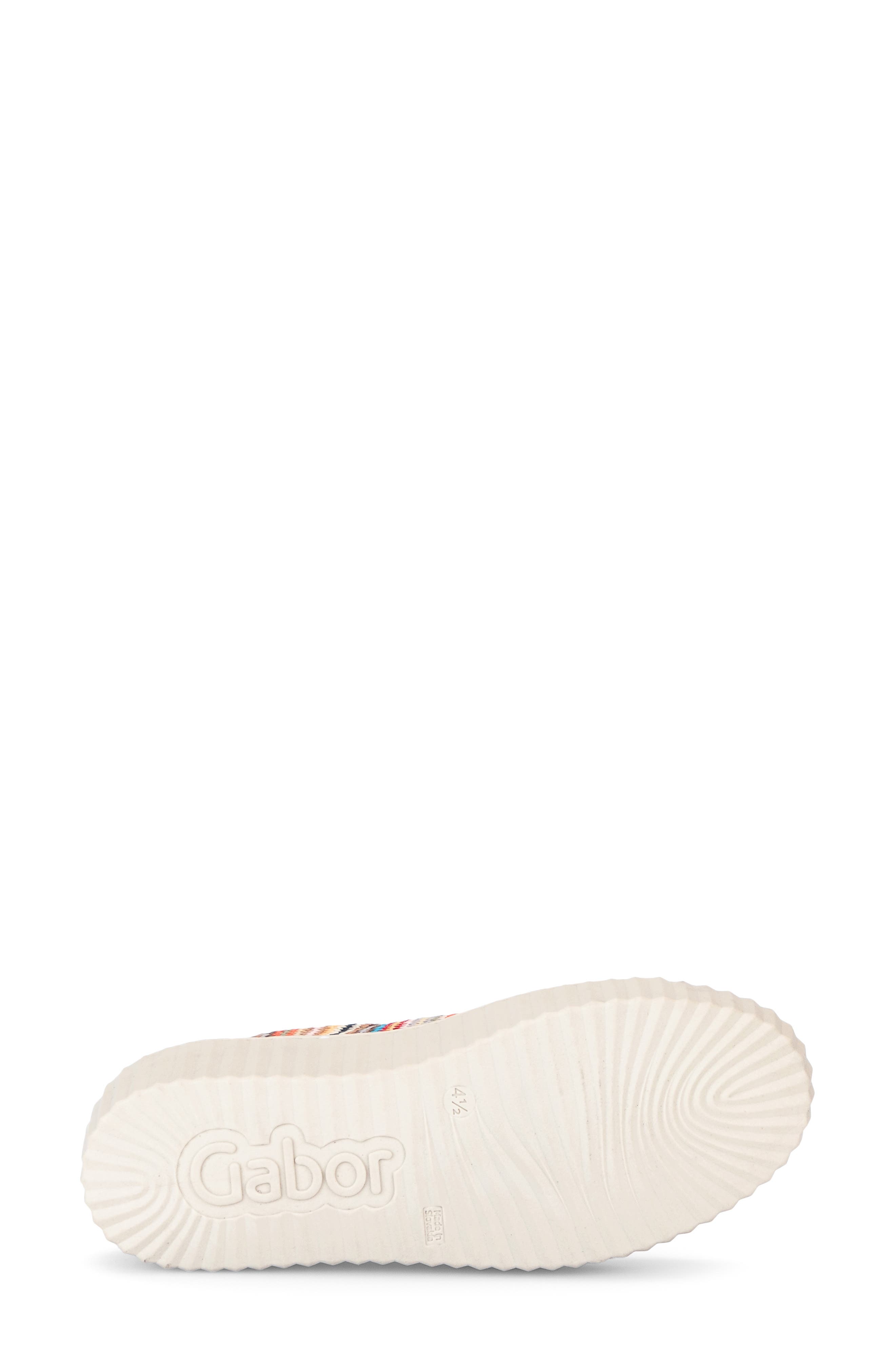 Gabor Woven Platform Sneaker, Alternate, color, Beige Multicolor