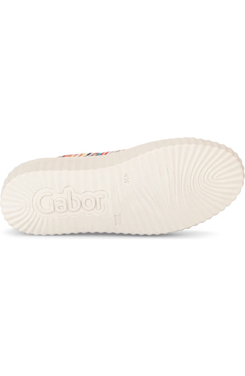 Gabor Woven Platform Sneaker, Alternate, color, Beige Multicolor