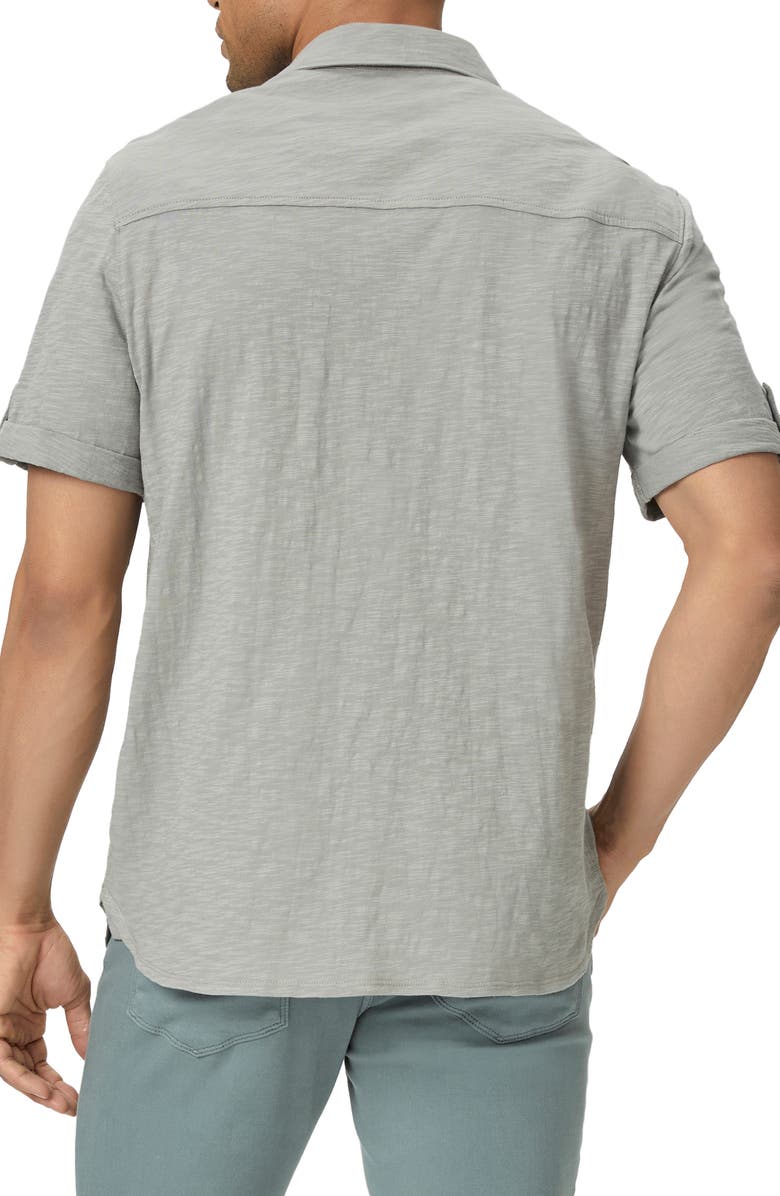 PAIGE Brayden Knit Short Sleeve Button-Up Shirt, Alternate, color,