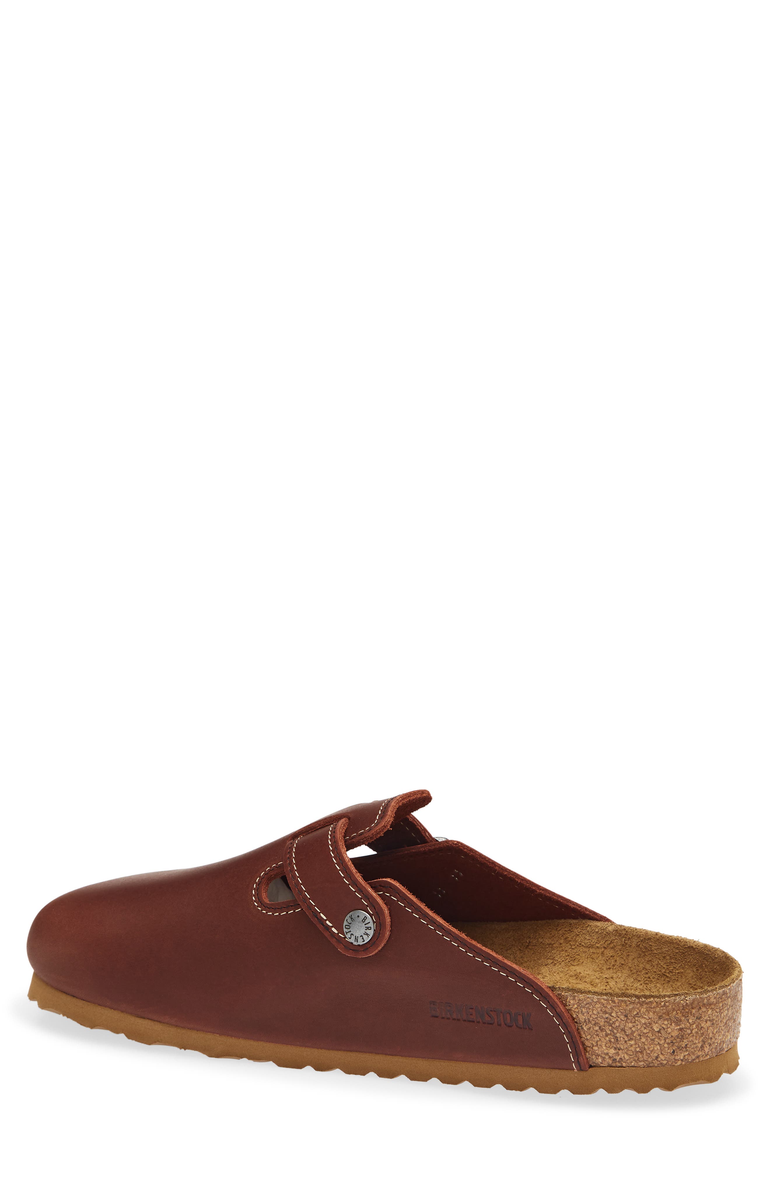 Boston Leather Clog, Alternate, color, RUST
