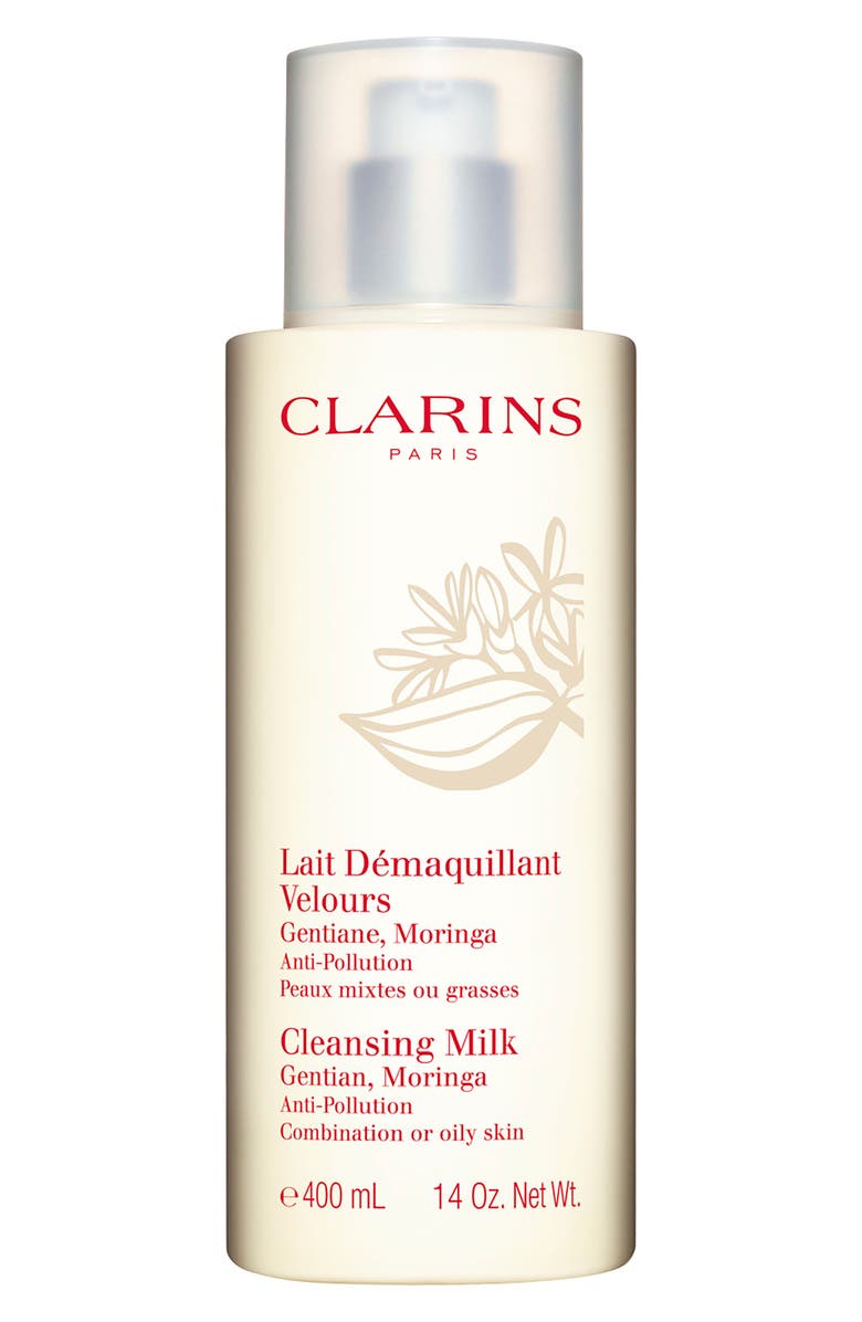 Clarins Jumbo Size Cleansing Milk with Gentian & Moringa, Main, color, 