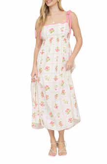 Blu Pepper Floral Tie Strap Sundress