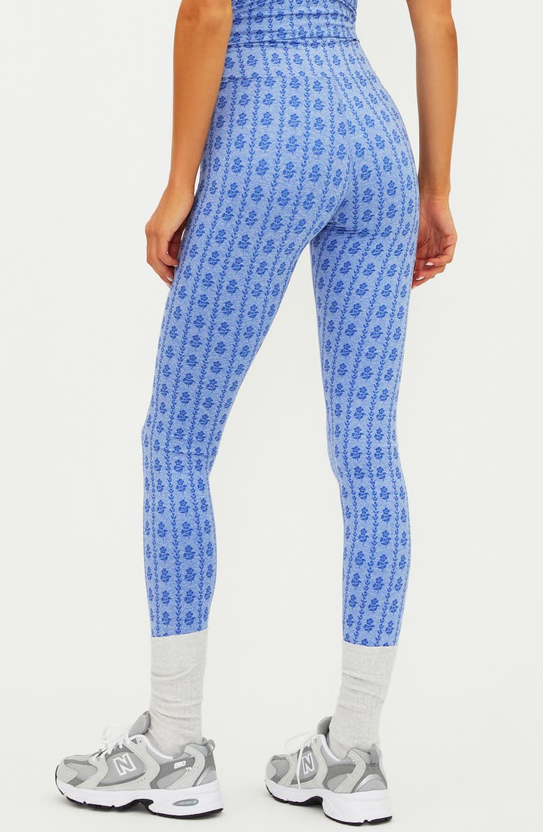 Beach Riot Piper Print Leggings, Alternate, color, Sapphire Space Dye