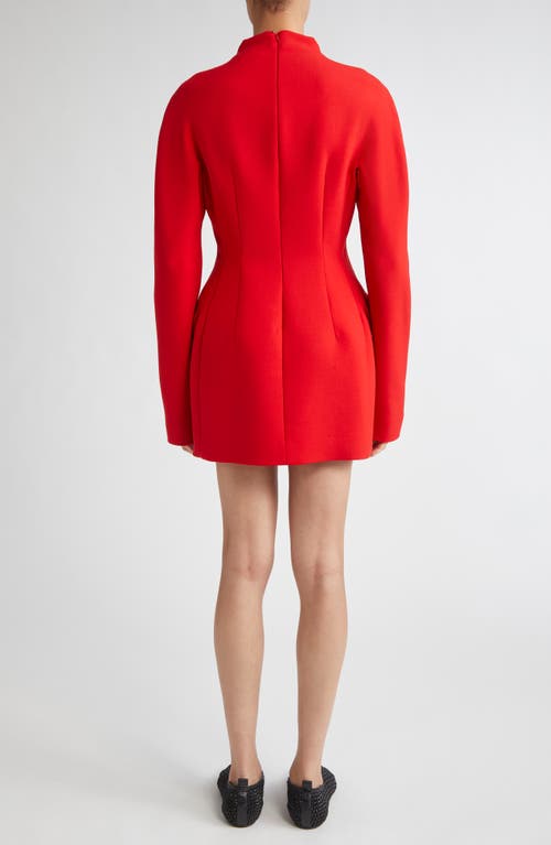 Sportmax Terfrite Wool-blend Gabardine Minidress In Red