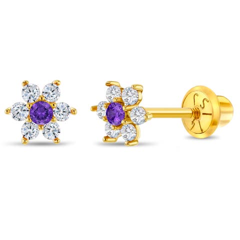 14k Flower Cluster Earrings