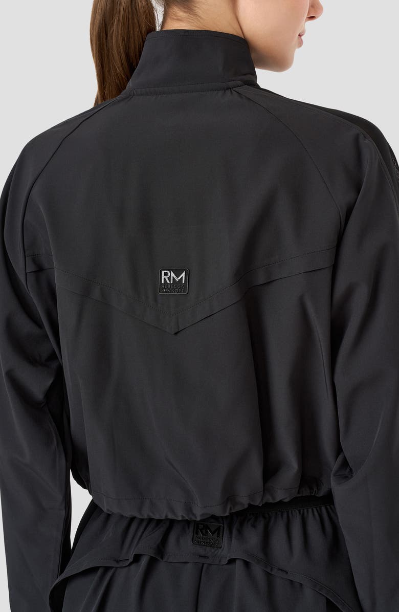 RM Rebecca Minkoff Crop Track Jacket, Alternate, color, Black