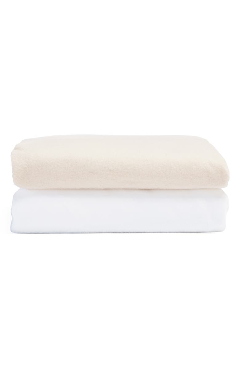 Coyuchi Cloud Brushed Organic Cotton Flannel Pillow Sham, Alternate, color, Alpine White