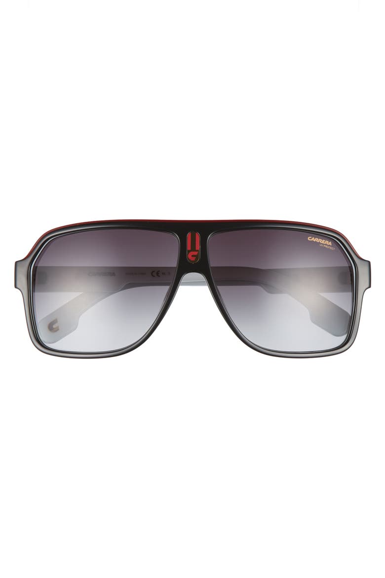 1001/S 62mm Sunglasses, Alternate, color, BLACK WHITE