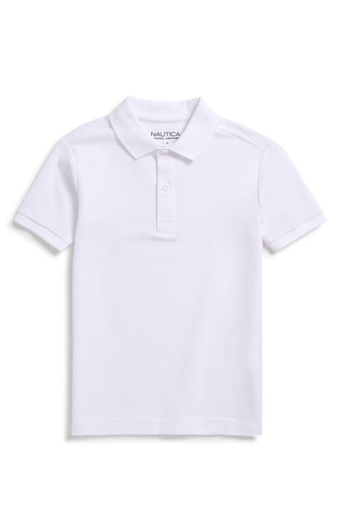 Kids' Solid Cotton Piqué Knit Polo (Little Kid)