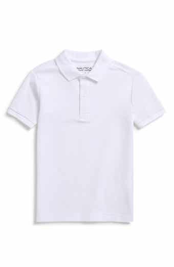 Nautica Kids' Solid Cotton Piqué Knit Polo