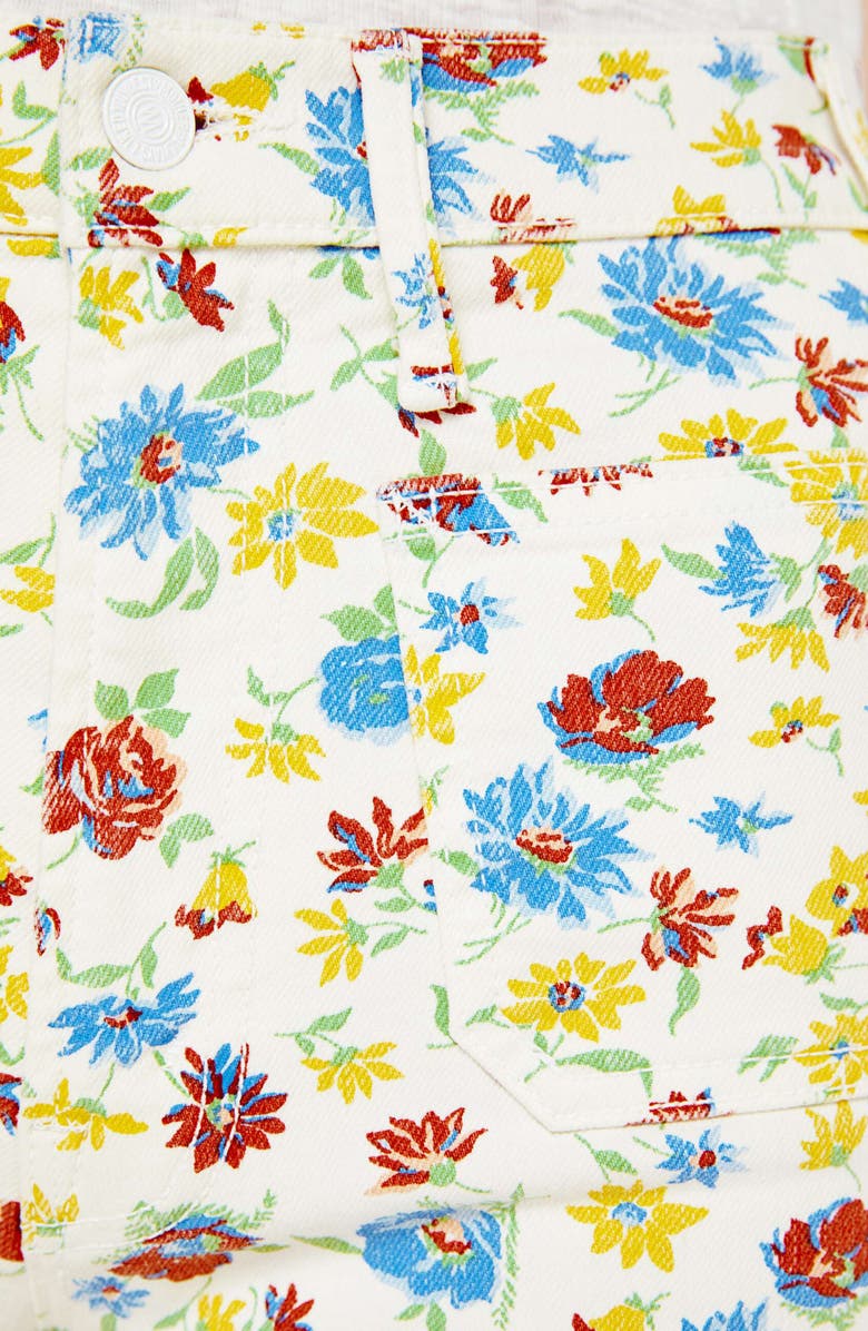 MOTHER The Hustler Roller Patch Pocket Wide Leg Jeans, Alternate, color, Rose Bowl