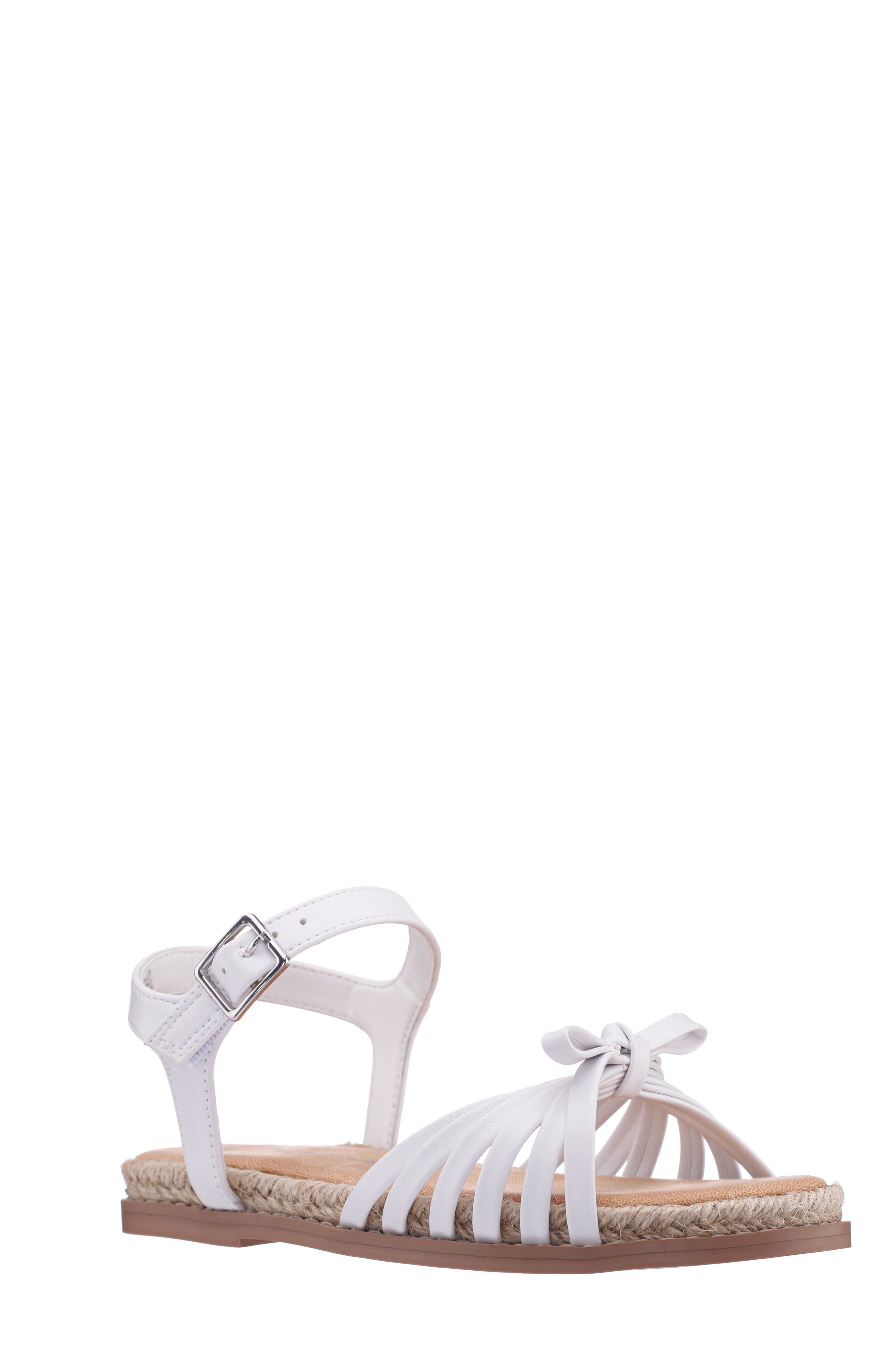 Kids' Santora Sandal, Main, color, WHITE SMOOTH
