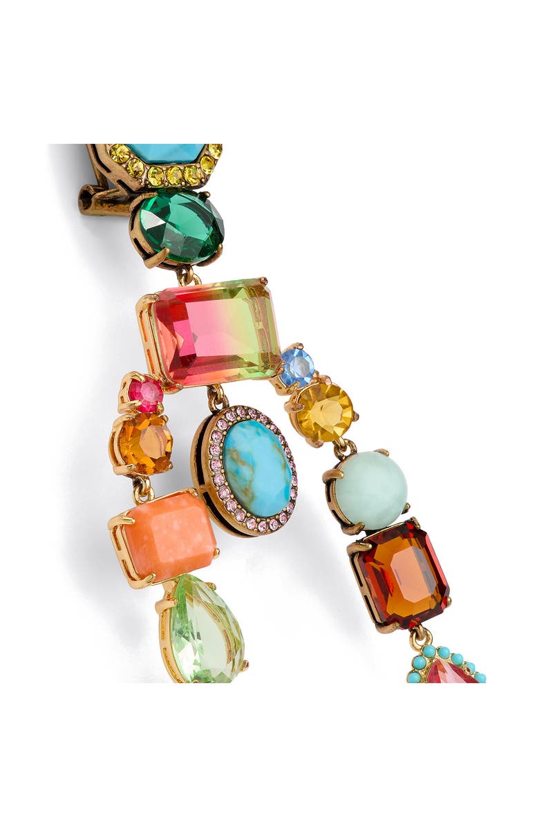 Kurt Geiger London Mixed Chandelier Drop Earrings, Alternate, color, Crystal Multi