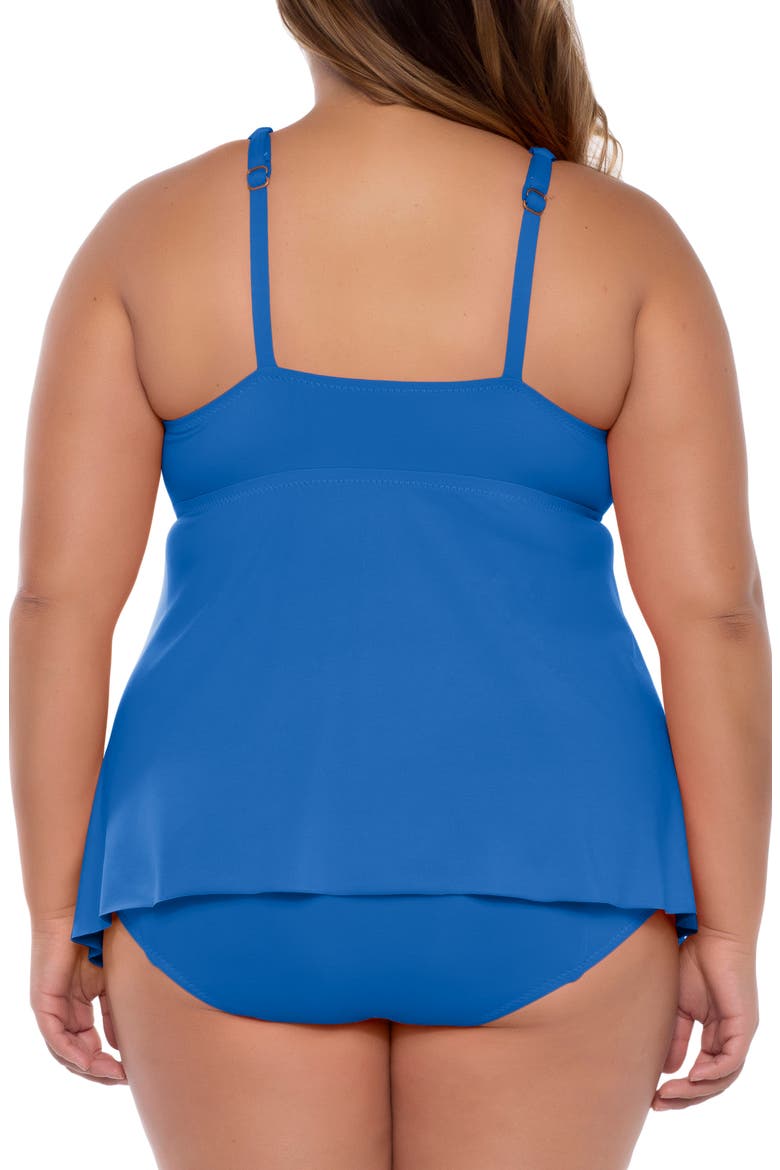Color Code Tankini Top, Alternate, color, BLUE