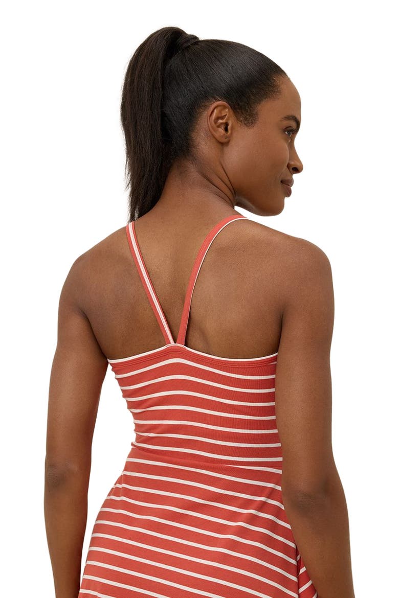 Fit & Flare Midi Dress, Alternate, color, Daytripper Stripe