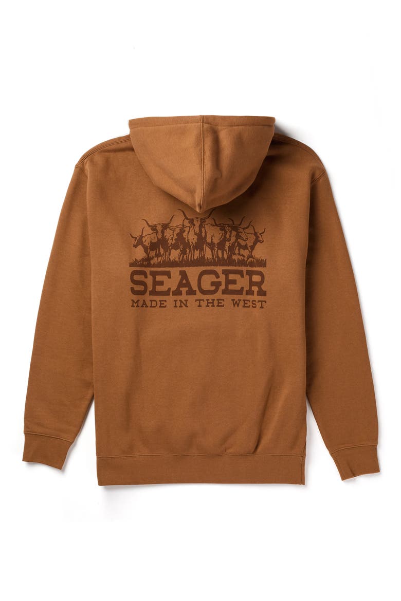 The Herd Fleece Hoodie, Alternate, color, SADDLE