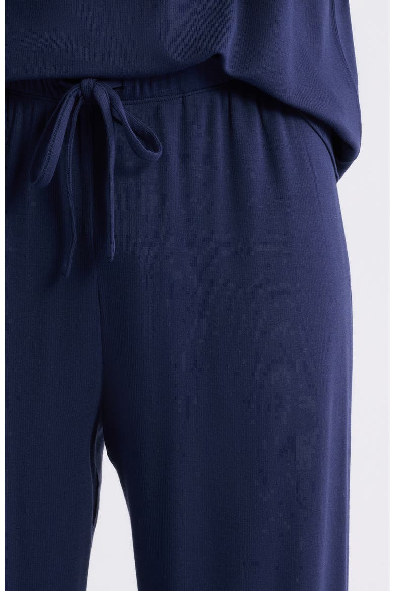 Moonlight Rib Pajamas, Alternate, color, NAVY PEACOAT