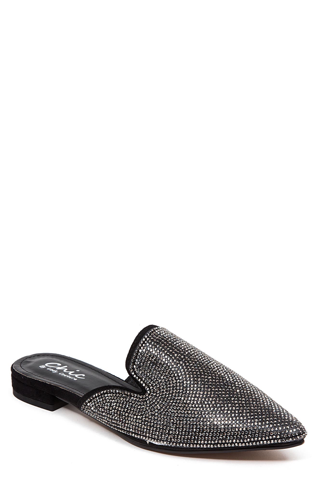 CHIC BY LADY COUTURE Cosmo Rhinestone Mule, Main, color, 