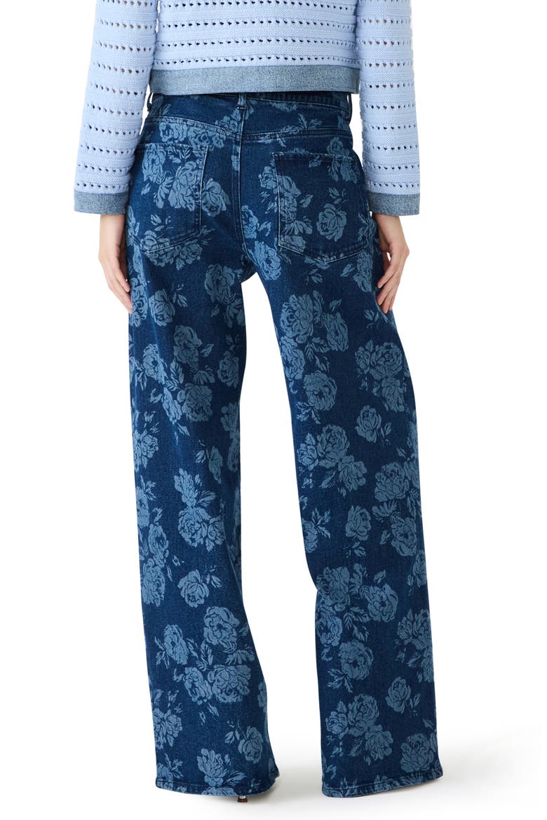 Jaxon Floral Wide Leg Jeans (Women) | Nordstrom