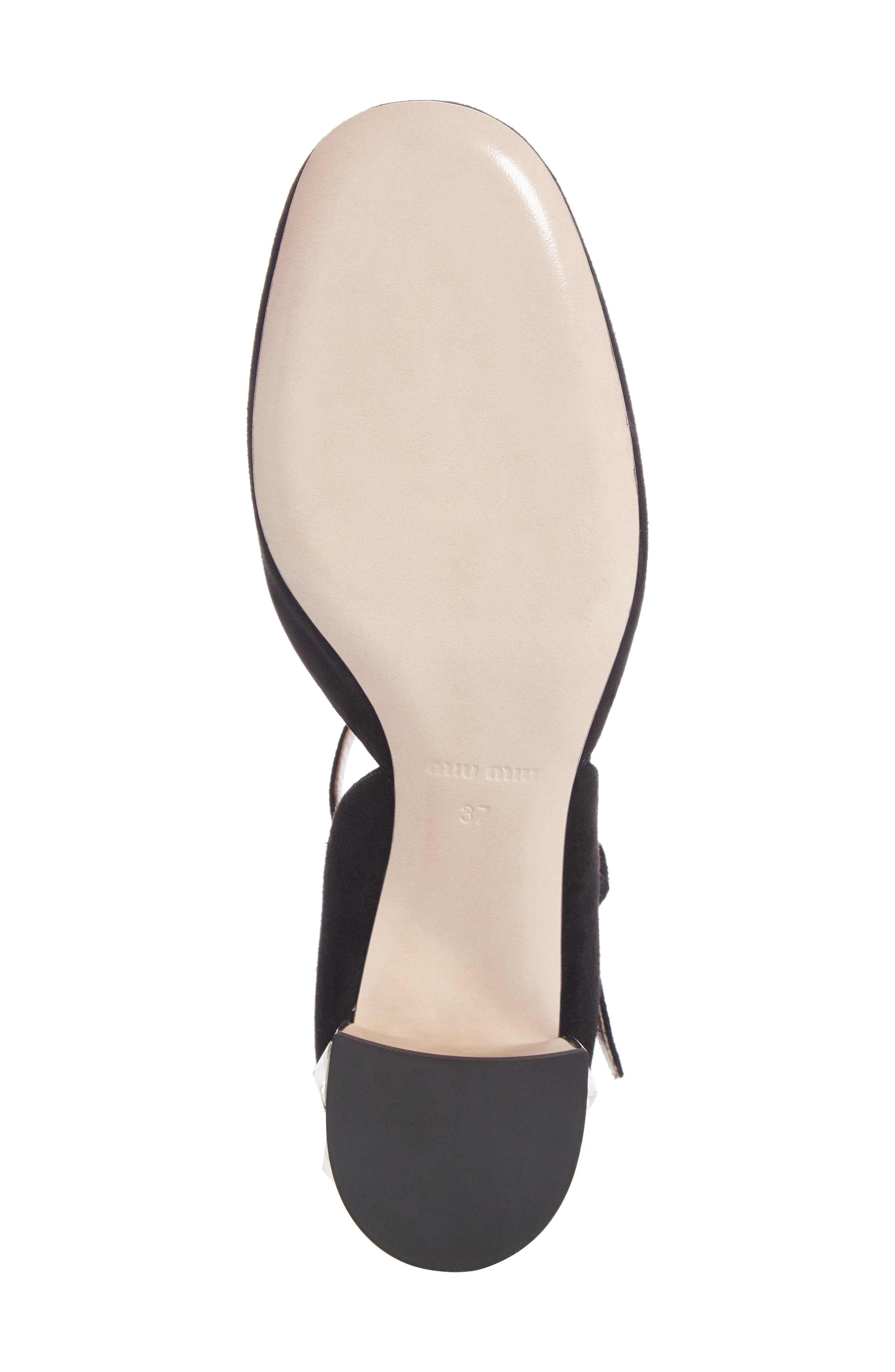 Miu Miu Embellished Block Heel Mary Jane Pump, Alternate, color, 