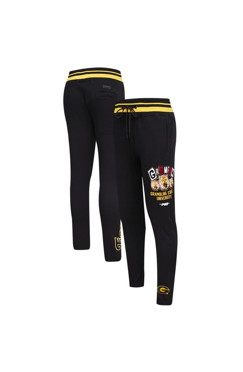 PRO STANDARD Men's Pro Standard  Black Grambling Tigers Homecoming Fleece Sweatpants, Main, color, 