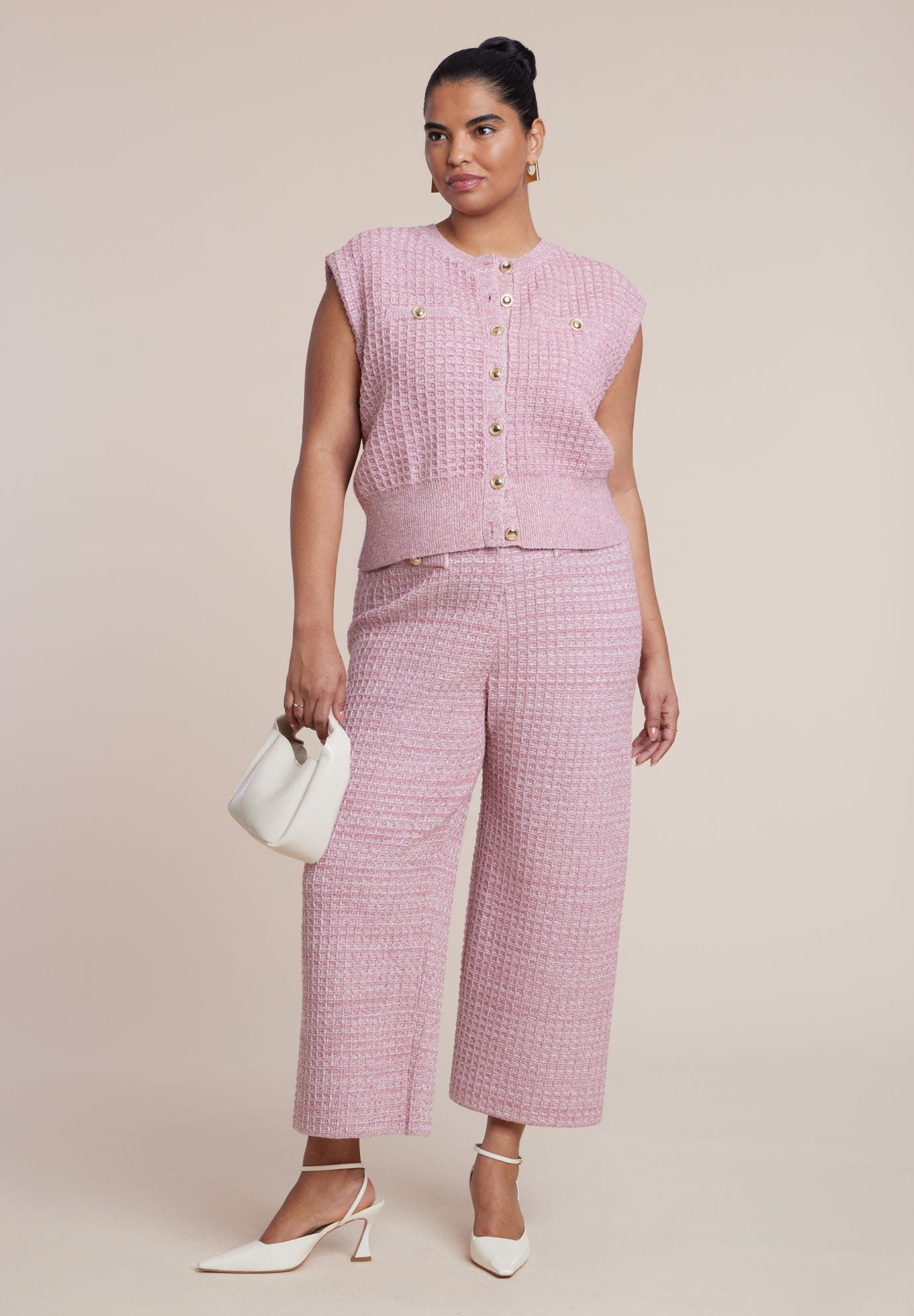 Tweed Effect Sweater Pant - image 2