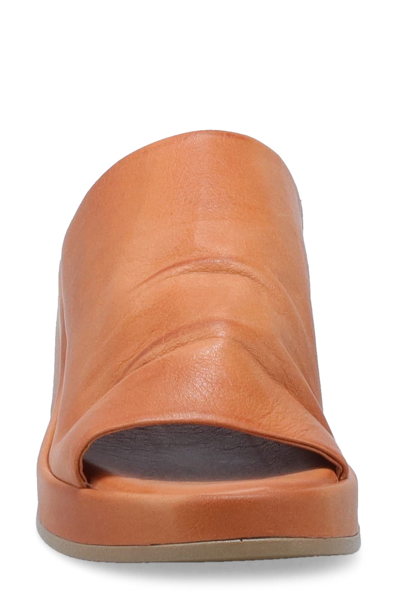 Patsey Platform Wedge Slide Sandal, Alternate, color, BRANDY