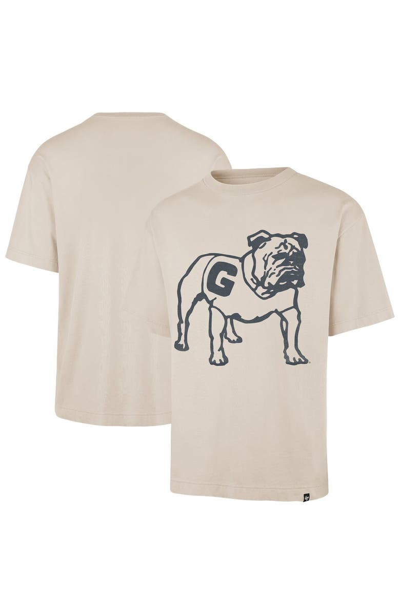 '47 Men's '47 Cream Georgia Bulldogs Ravine Foundation T-Shirt, Alternate, color, 