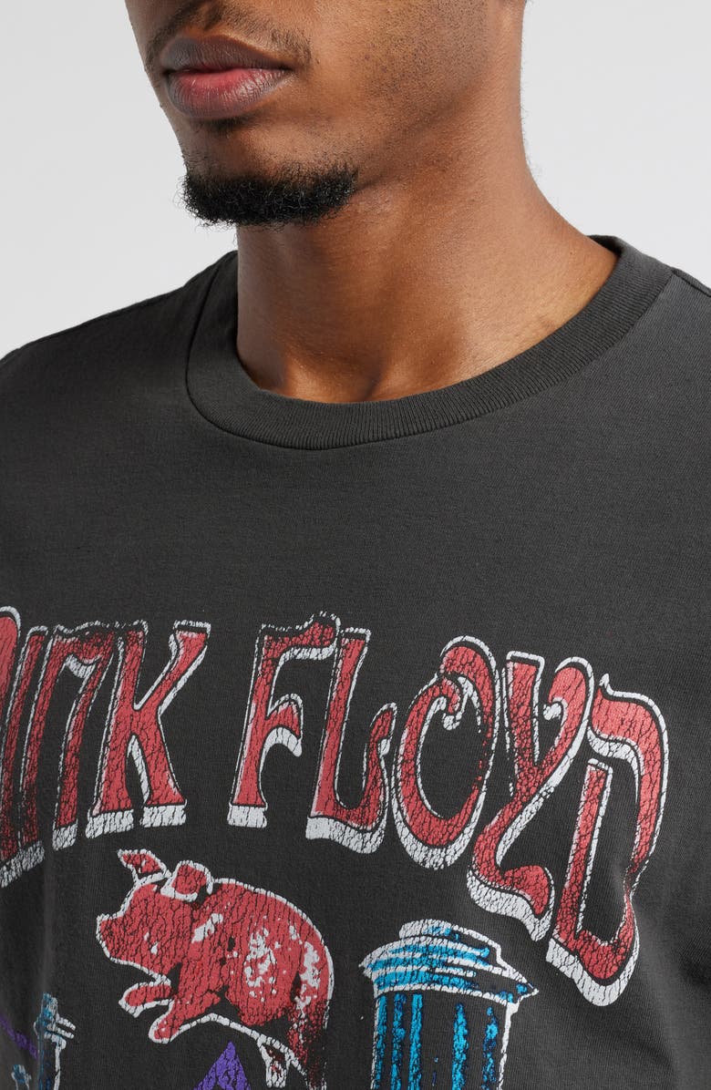 Merch Traffic Pink Floyd Animal Crop Graphic T-Shirt, Alternate, color, 