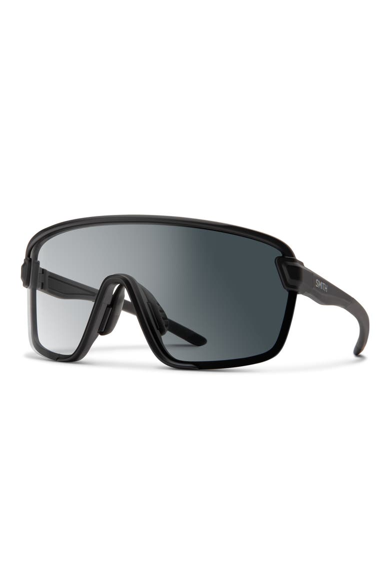Bobcat Photochromic 135mm ChromaPop™ Shield Sunglasses, Alternate, color, MATTE BLACK / CLEAR TO GRAY
