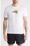 Slim Fit Cartoon Arrow Logo Cotton Graphic T-Shirt