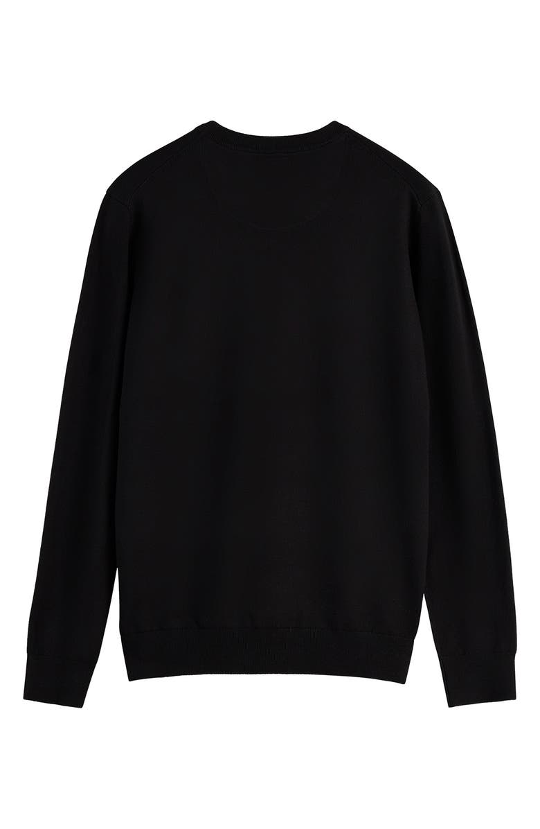 Scotch & Soda Core Crewneck Pullover, Alternate, color, Black