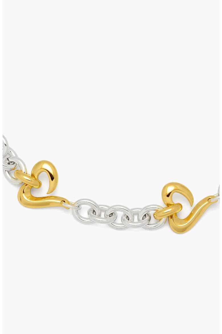 Loff Mix Metal Maxi Neckalce In Two Tone, Alternate, color, Two Tone