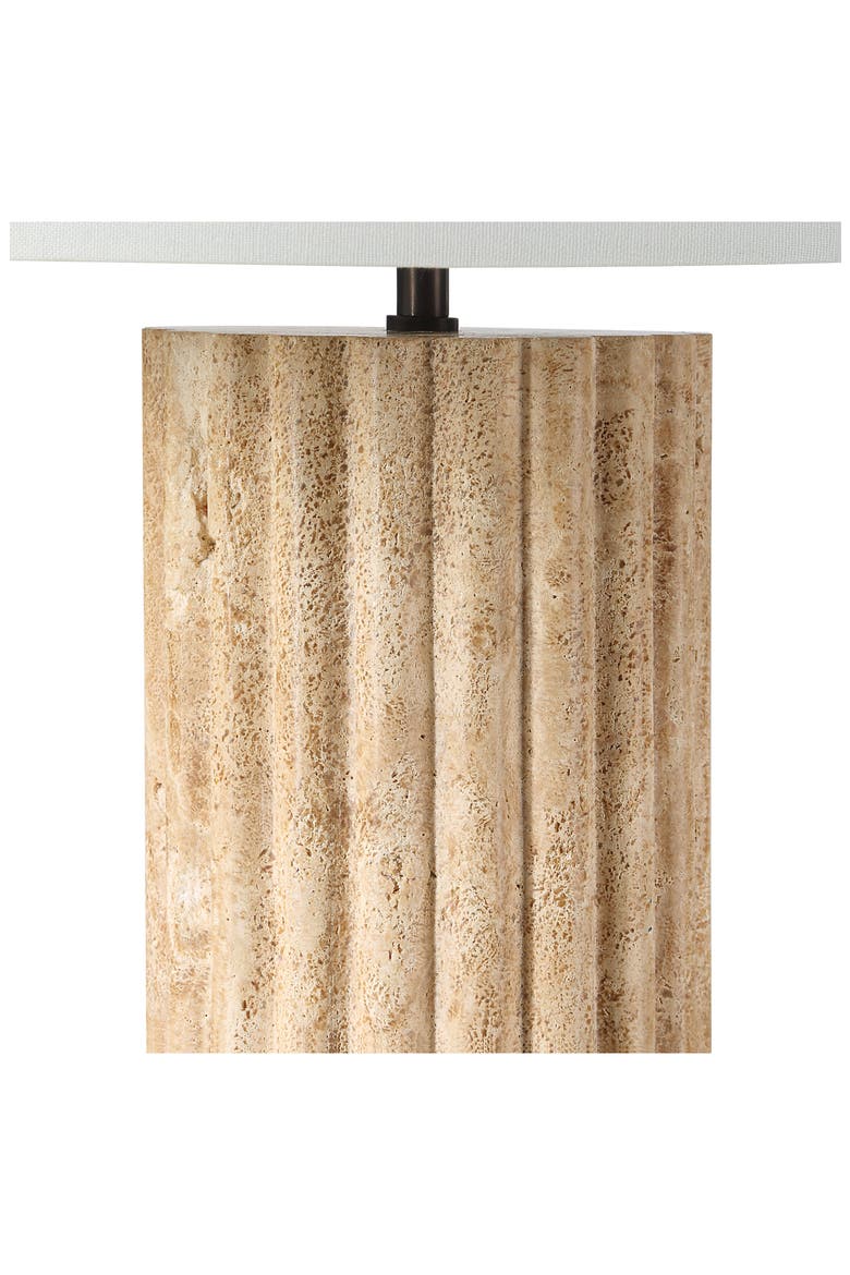 Milena Travertine Table Lamp, Alternate, color, NO COLOR